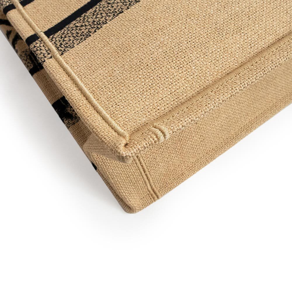 Christian Dior Book Tote Bag Canvas Beige Black - Picture 9 of 9